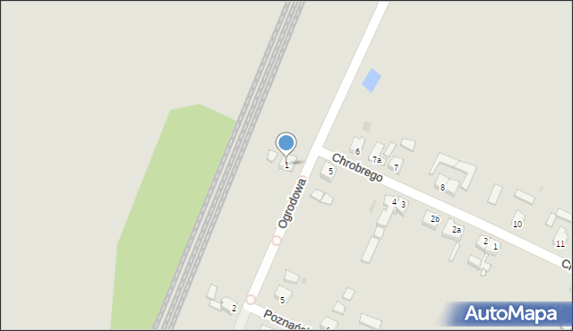 Okonek, Ogrodowa, 1, mapa Okonek