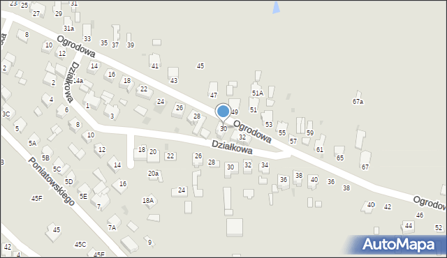 Opatówek, Ogrodowa, 30, mapa Opatówek