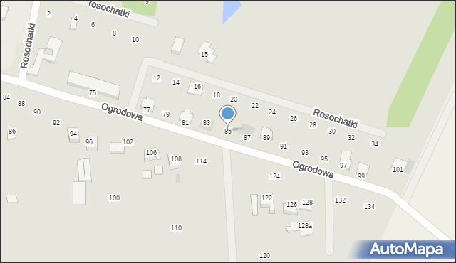 Opatówek, Ogrodowa, 85, mapa Opatówek