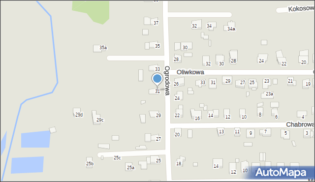 Opole, Ogrodowa, 31, mapa Opola