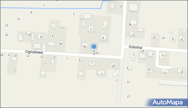 Orły, Ogrodowa, 2, mapa Orły