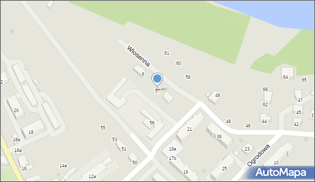 Pełczyce, Ogrodowa, 57, mapa Pełczyce