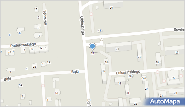 Piastów, Ogińskiego Michała Kleofasa, 24, mapa Piastów