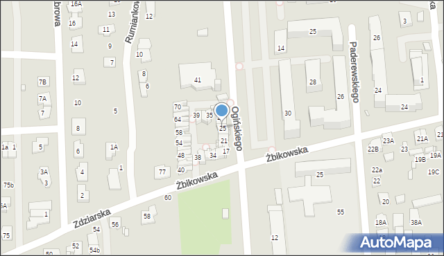 Piastów, Ogińskiego Michała Kleofasa, 25, mapa Piastów