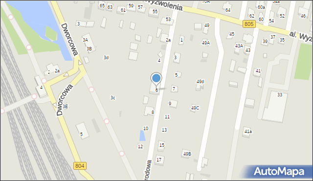 Pilawa, Ogrodowa, 6, mapa Pilawa