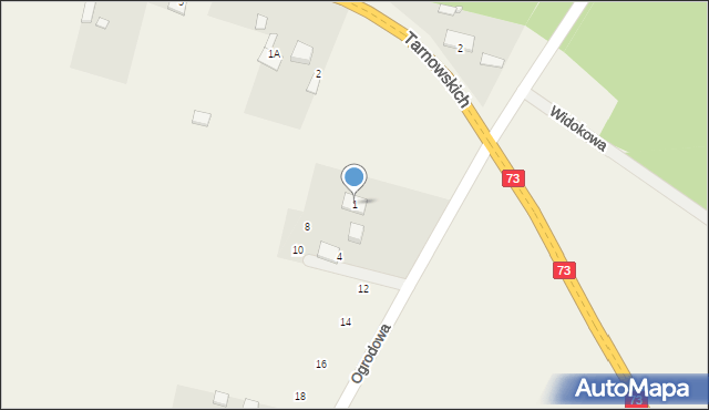 Piotrkowice, Ogrodowa, 1, mapa Piotrkowice