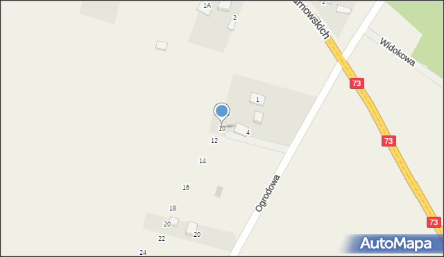 Piotrkowice, Ogrodowa, 10, mapa Piotrkowice