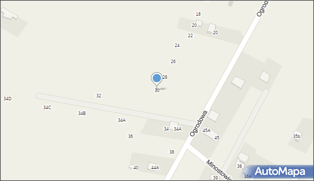 Piotrkowice, Ogrodowa, 30, mapa Piotrkowice