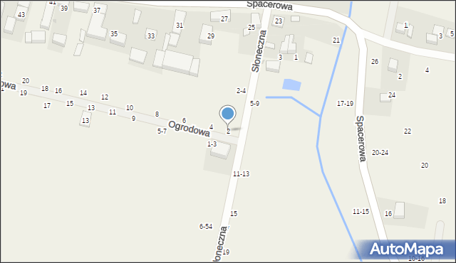 Piotrkowiczki, Ogrodowa, 2, mapa Piotrkowiczki