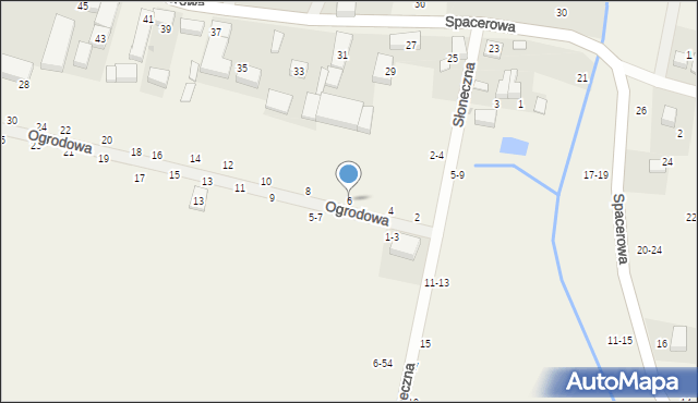 Piotrkowiczki, Ogrodowa, 6, mapa Piotrkowiczki