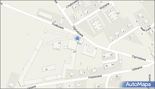 Piotrowice, Ogrodowa, 9, mapa Piotrowice