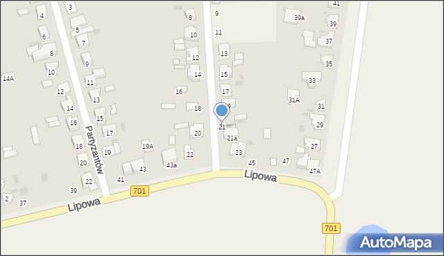 Płochocin, Ogrodowa, 21, mapa Płochocin