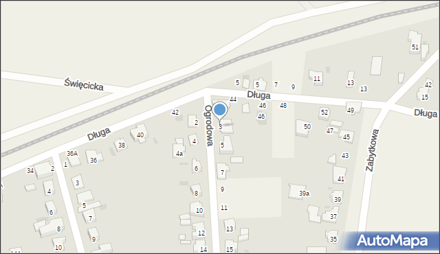 Płochocin, Ogrodowa, 3, mapa Płochocin