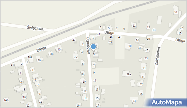 Płochocin, Ogrodowa, 5, mapa Płochocin