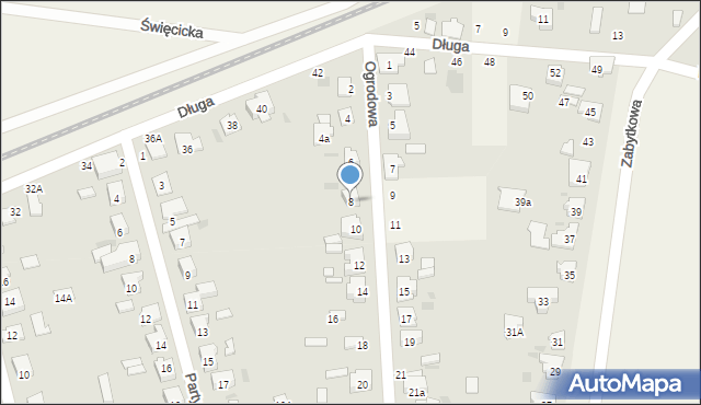 Płochocin, Ogrodowa, 8, mapa Płochocin