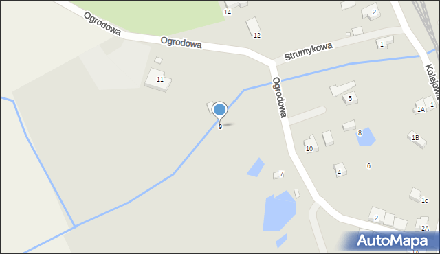 Płoty, Ogrodowa, 9, mapa Płoty