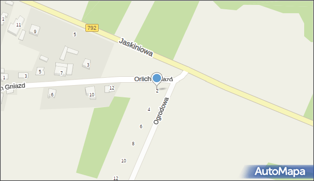 Podlesice, Ogrodowa, 2, mapa Podlesice