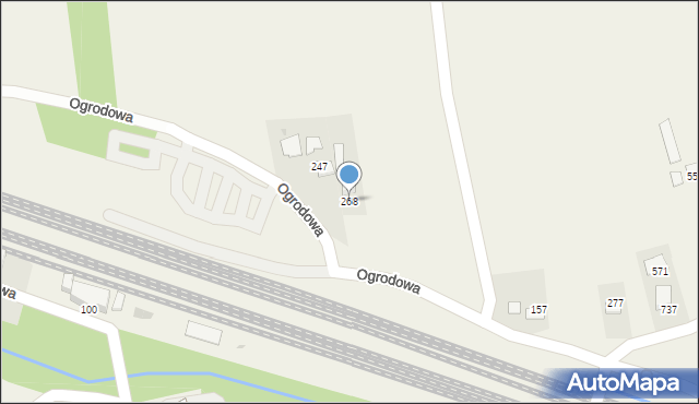 Podłęże, Ogrodowa, 268, mapa Podłęże