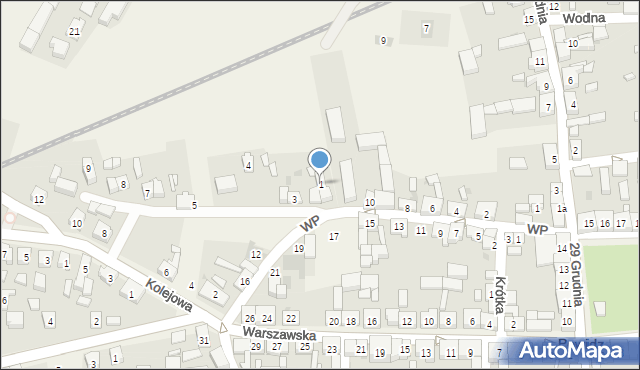 Powidz, Ogrodowa, 1, mapa Powidz