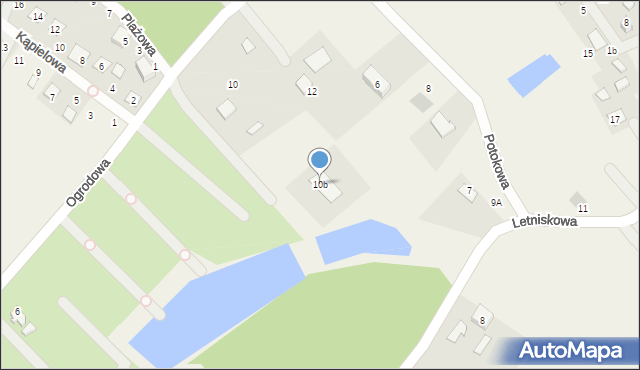 Prądocin, Ogrodowa, 10b, mapa Prądocin