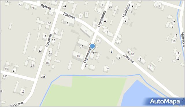 Przemków, Ogrodowa, 13, mapa Przemków