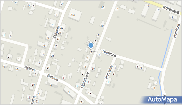 Przemków, Ogrodowa, 5, mapa Przemków