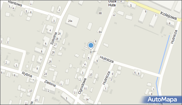 Przemków, Ogrodowa, 6, mapa Przemków