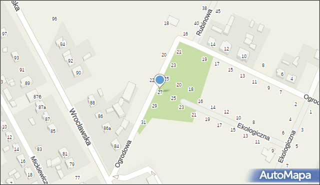 Przygodzice, Ogrodowa, 27, mapa Przygodzice