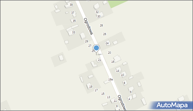 Przyjmo, Ogrodowa, 23, mapa Przyjmo