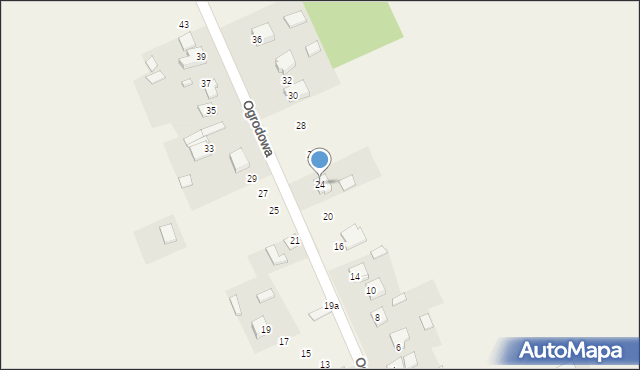 Przyjmo, Ogrodowa, 24, mapa Przyjmo