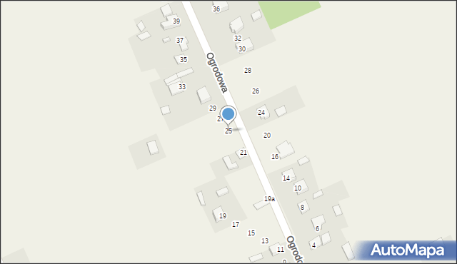 Przyjmo, Ogrodowa, 25, mapa Przyjmo