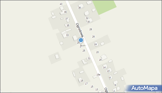 Przyjmo, Ogrodowa, 27, mapa Przyjmo