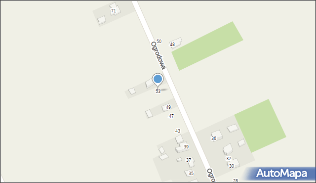Przyjmo, Ogrodowa, 53, mapa Przyjmo