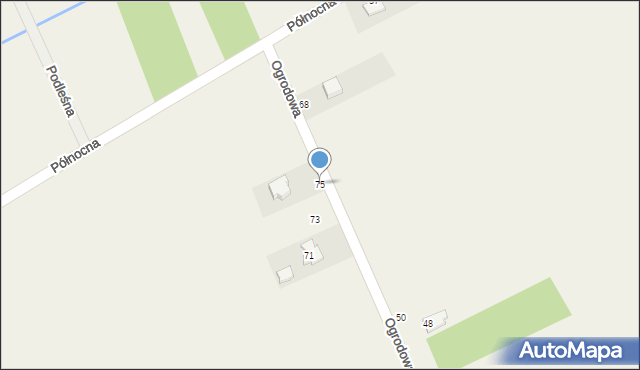 Przyjmo, Ogrodowa, 75, mapa Przyjmo