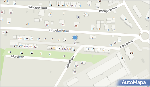 Pułtusk, Ogrodowa, 30, mapa Pułtusk