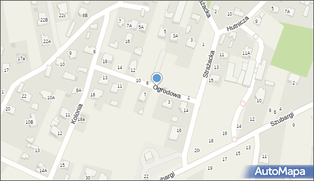 Pysznica, Ogrodowa, 5, mapa Pysznica