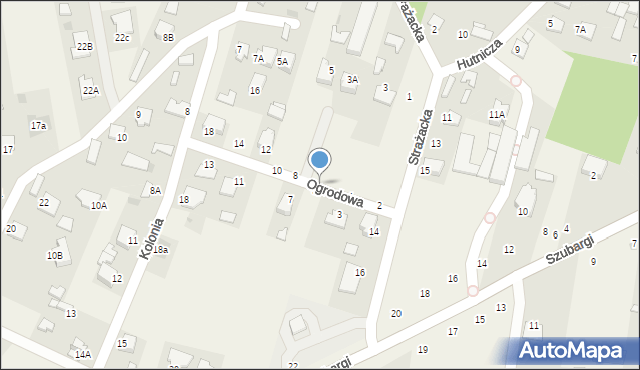 Pysznica, Ogrodowa, 6, mapa Pysznica