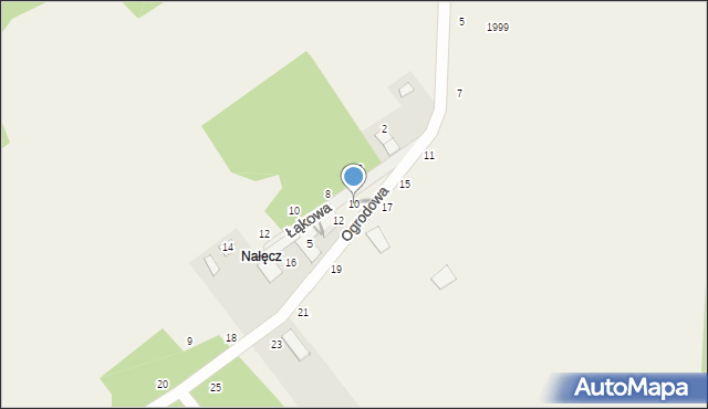 Radostków, Ogrodowa, 10, mapa Radostków