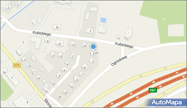 Radziejowice, Ogrodowa, 1, mapa Radziejowice