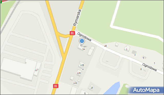 Radziszewo, Ogrodowa, 2A, mapa Radziszewo