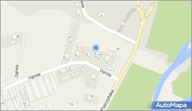 Rajsko, Ogrody, 4, mapa Rajsko