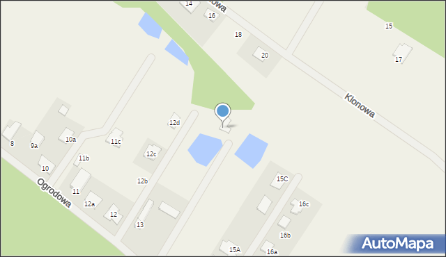 Rudno, Ogrodowa, 13d, mapa Rudno