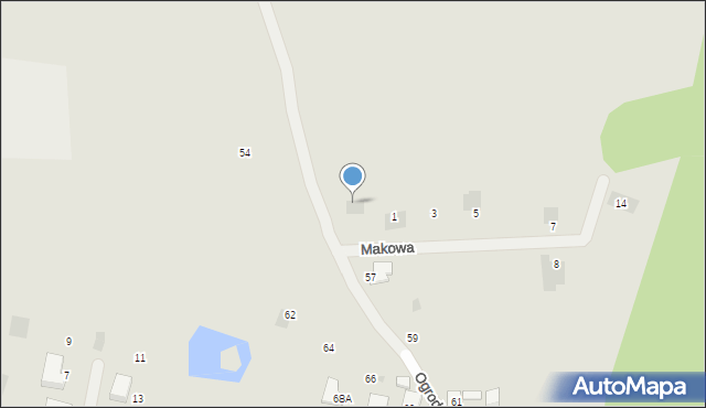 Rzepin, Ogrodowa, 55, mapa Rzepin