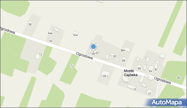 Rzerzęczyce, Ogrodowa, 92, mapa Rzerzęczyce