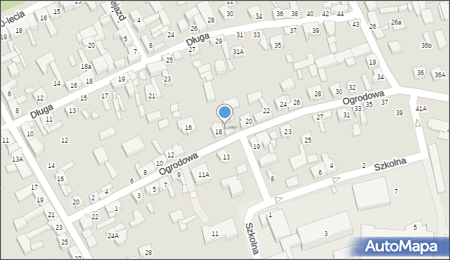 Rzgów, Ogrodowa, 18A, mapa Rzgów