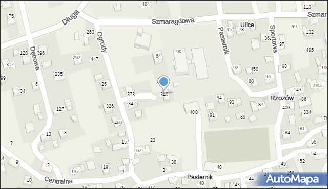 Rzozów, Ogrody, 11, mapa Rzozów