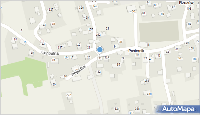 Rzozów, Ogrody, 30, mapa Rzozów