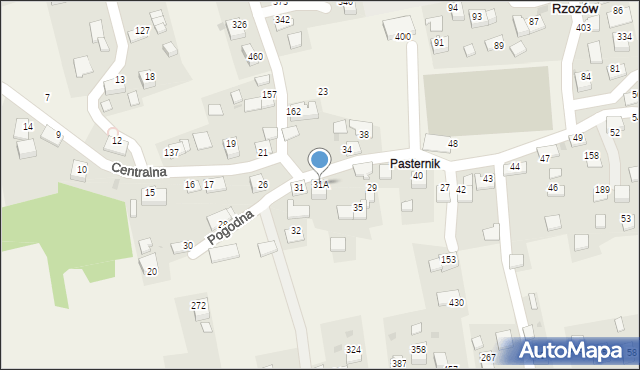 Rzozów, Ogrody, 32, mapa Rzozów