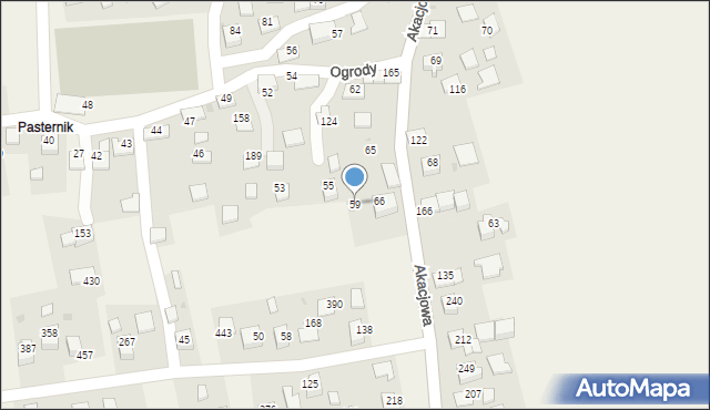 Rzozów, Ogrody, 78, mapa Rzozów