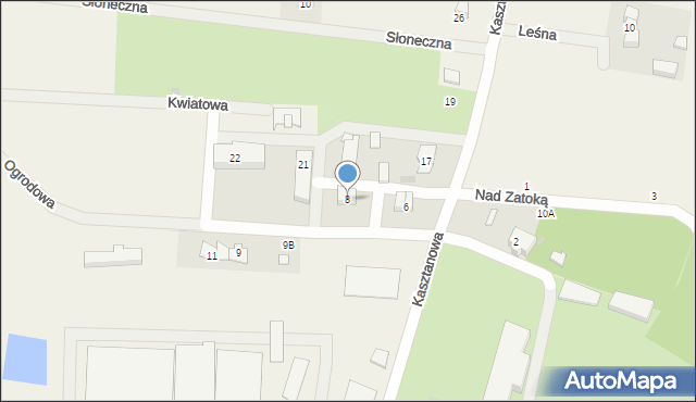 Rzucewo, Ogrodowa, 8, mapa Rzucewo